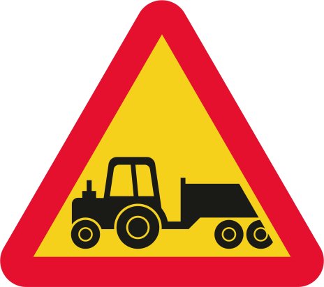 Varning för långsamtgående fordon - Varningsskylt