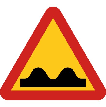 Varning för ojämn väg - Varningsskylt