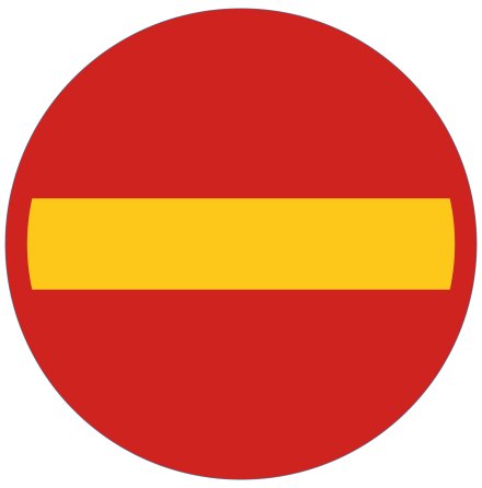 Förbud mot infart med fordon - Förbudsskylt