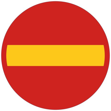 Förbud mot infart med fordon - Förbudsskylt