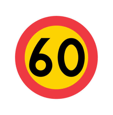Hastighetsbegrnsning 60 kmh