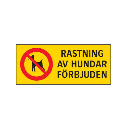 Rastning av hundar frbjuden